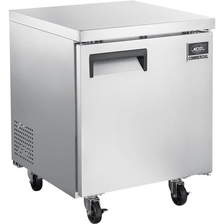 GLOBAL INDUSTRIAL Nexel Undercounter Refrigerator, Solid Door, 5.5 Cu. Ft., Stainless Steel 243085